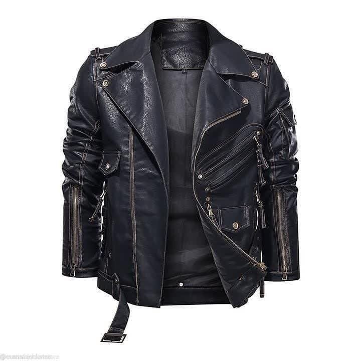 Heavy duty leather jacket