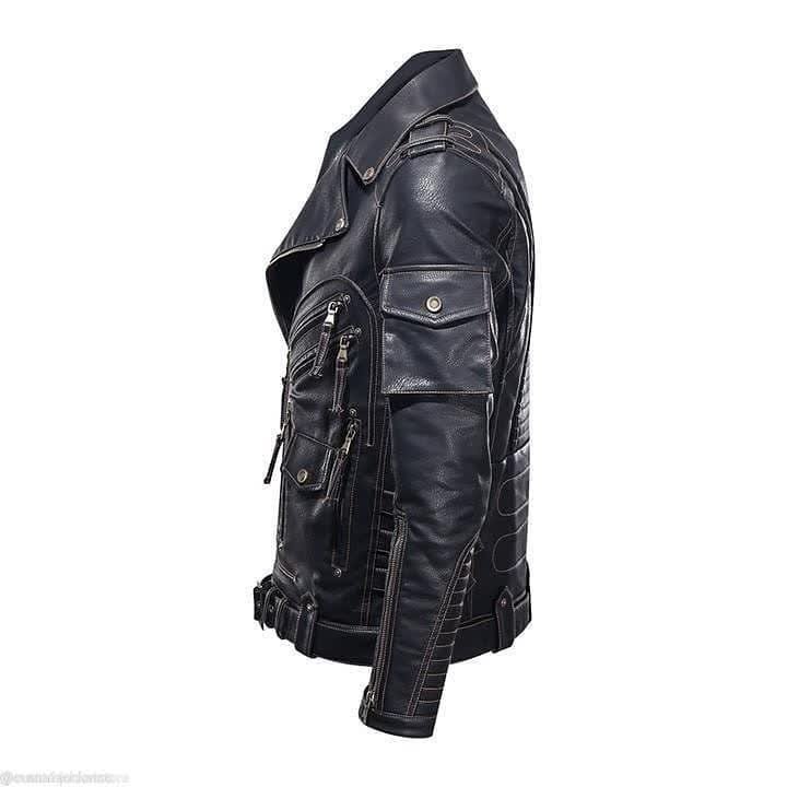 Heavy duty leather jacket