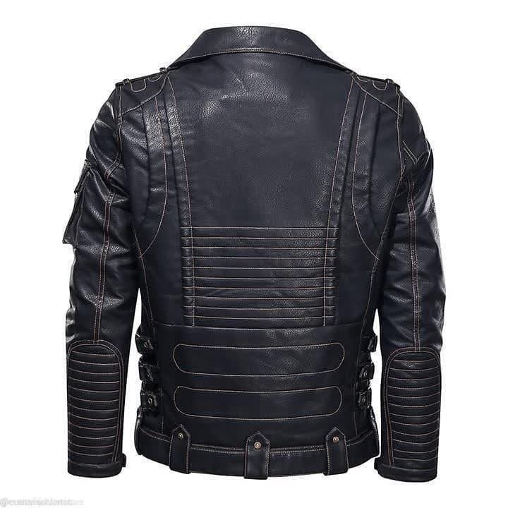Heavy duty leather jacket