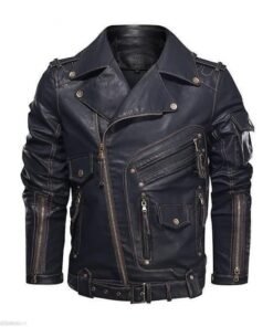 Heavy duty leather jacket