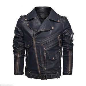 Heavy duty leather jacket
