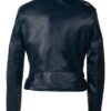 Women's Cropped Perfecto in Lambskin Leather Jacket - Product View