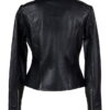 Women's Lambskin Cafe Leather Jacket - Product View