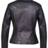 Lightweight Cowhide Cafe Racer Jacket - Side View
