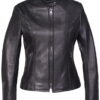 Lightweight Cowhide Cafe Racer Jacket - Product View
