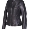 Lightweight Cowhide Cafe Racer Jacket - Product View