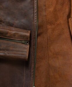 Brown Leather Jacket Mens
