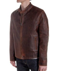 Brown Leather Jacket Mens