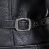 antique cowhide rancher jacket with sheepskin collar - Product View