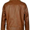 antique cowhide rancher jacket with sheepskin collar - Product View