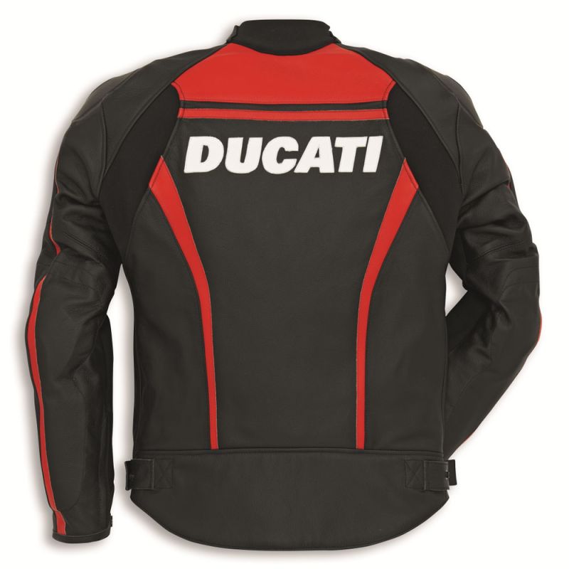 Black DUCATI SPORT C2 LEATHER JACKET - Side View