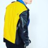 Multicolor leather jacket mens - Product View