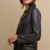 cleo asymmetrical rider jacket - Product View