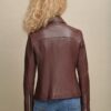 Leather Jacket with Metallic Details - Side View