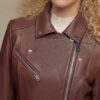 Leather Jacket with Metallic Details - Product View