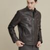 Mason Quilted Leather Jacket - Product View