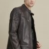 Mason Quilted Leather Jacket - Product View