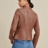caitlin scuba leather jacket - Side View