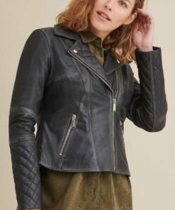 Women Leather biker Jacket