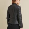 Hadley Quilted Leather Jacket - Side View