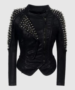 Gothic Er Punk Rock Women’s Rivet Motorcycle Jacket
