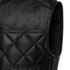 Bomber style stylish leather vest - Product View