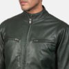 Ionic Leather Jacket - Back View