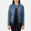 Kelsee Leather Biker Jacket - Product View