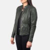 Kelsee Leather Biker Jacket - Product View