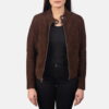 Kelsee Leather Biker Jacket - Side View
