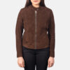 Kelsee Leather Biker Jacket - Product View