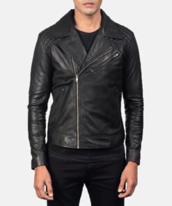 Danny Quilted Leather Biker Jacket