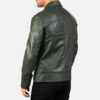 Lavendard Leather Biker Jacket - Product View