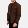 Sven Leather Bomber Jacket - Product View