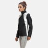 Alia Metallic Black Leather Biker Jacket - Product View