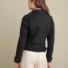 QUILTED LEATHER MOTO POPPY JUNO Jacket - Side View