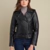cleo asymmetrical rider jacket - Front View