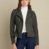 Jackie Asymmetrical Moto Jacket - Product View