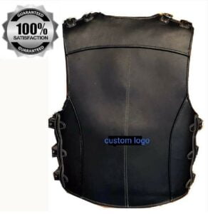 Harley Davidson Leather Biker Buckle Leather Vest