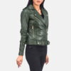alison leather biker jacket - Back View