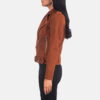 alison leather biker jacket - Back View