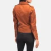 alison leather biker jacket - Side View