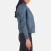 leather jackets women bomber - Back View