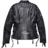 Harley Davidson Women's Boone Fringed Leather Jacket - Side View