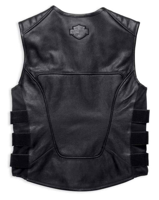 Motorcycle Harley Davidson Biker Swat Leather Vest