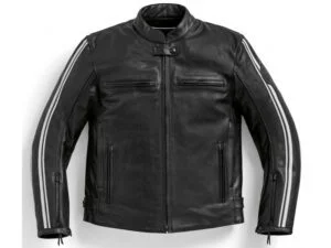 BMW Twin Stripes Leather Jacket - Front View