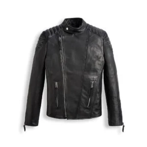 Bellstaff Brooklands Motorbike leather jacket - Front View