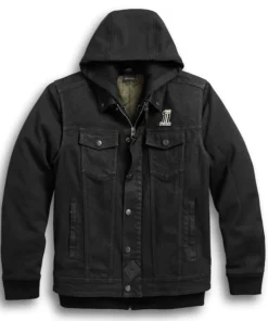 Harley Davidson Men’s 3-in-1 Denim Riding Vest