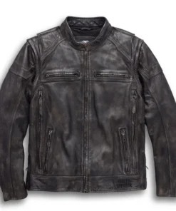 Men's Dauntless Convertible 2 in 1 Leather Jacket