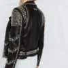 Biker style studded jacket - Side View